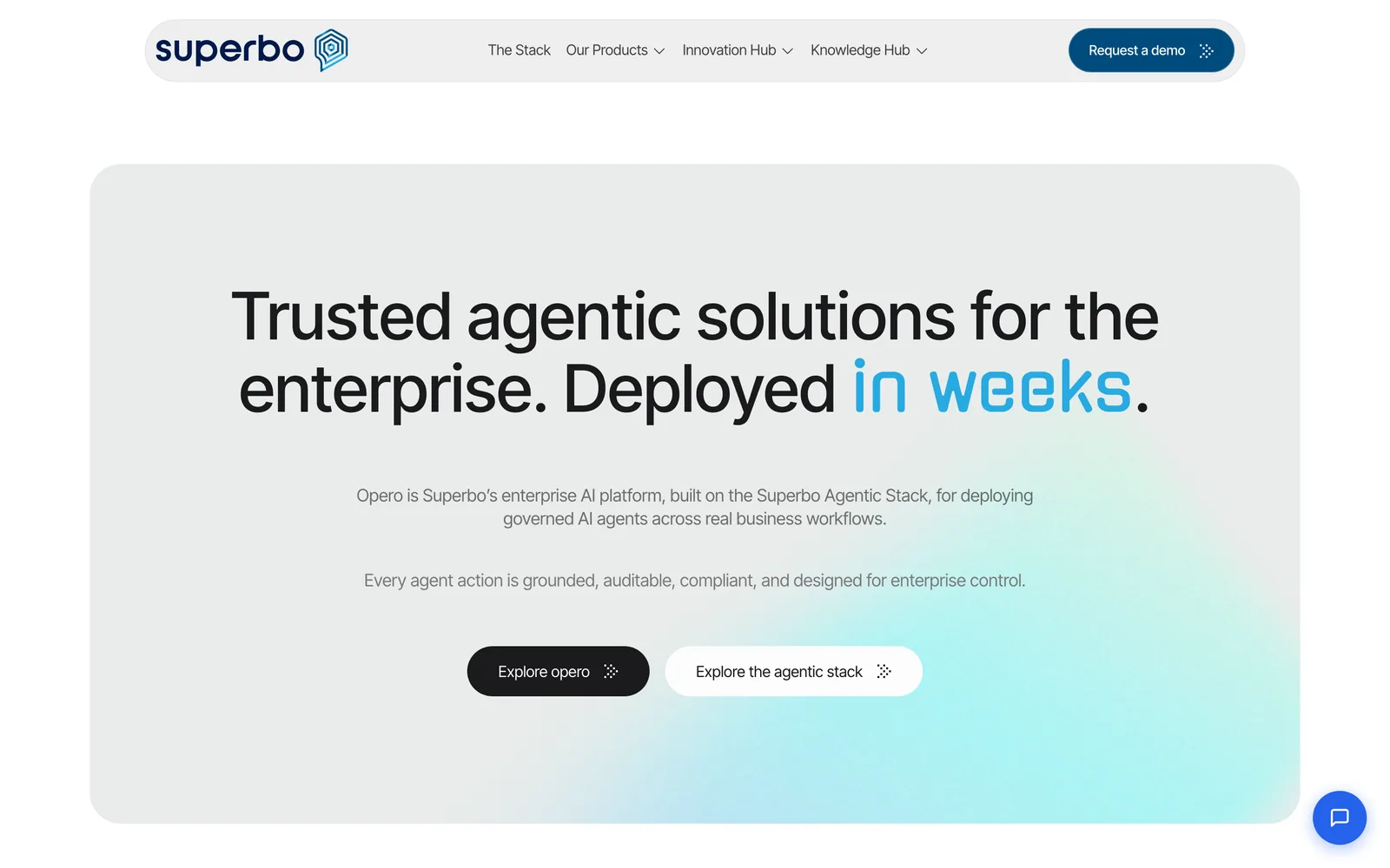 Superbo: A high-performance Webflow site for an Enterprise AI company — Nouvo case study